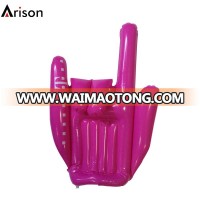 China Custom PVC inflatable palm for foldable PVC inflatable cheering hand