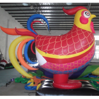 Custom colorful inflatable cock / rooster model for promotion