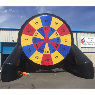 Custom outdoor giant inflatable soccer shoot dart board for play