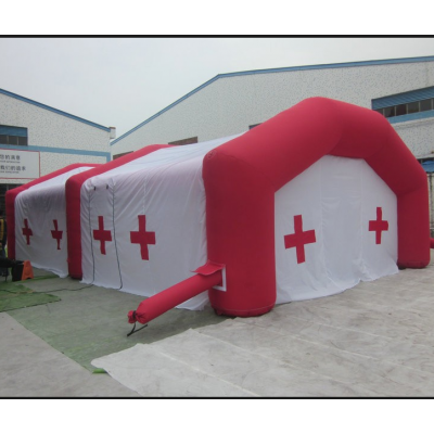 Durable inflatable white clinic tent, big special Red Closs inflatable hospital tent for sale